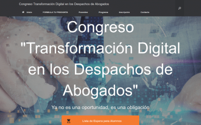 Impresiones Congreso Transformación digital despacho de abogados