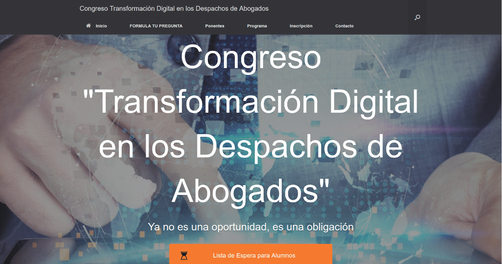 Impresiones Congreso Transformación digital despacho de abogados
